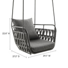 Modway Kaliah Outdoor Patio Aluminum Swing Chair