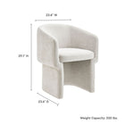 Modway Verity Barrel Back Chenille Dining Armchair