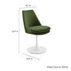 Modway Lippa Swivel Dining Performance Velvet Side Chair
