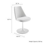 Modway Lippa Swivel Dining Vegan Leather Side Chair