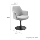 Modway Lippa Swivel Dining Upholstered Armchair