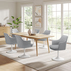 Modway Lippa Swivel Dining Upholstered Armchair