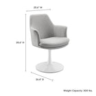 Modway Lippa Swivel Dining Upholstered Armchair