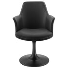 Modway Lippa Swivel Dining Vegan Leather Armchair
