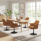 Modway Lippa Swivel Dining Vegan Leather Armchair