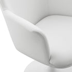 Modway Lippa Swivel Dining Vegan Leather Armchair