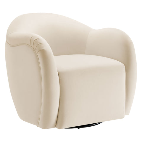 Modway Compose Performance Velvet Swivel Armchair  