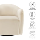Modway Compose Performance Velvet Swivel Armchair