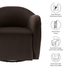 Modway Compose Performance Velvet Swivel Armchair
