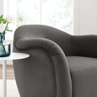 Modway Compose Performance Velvet Swivel Armchair