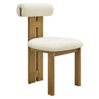 Modway Torian Boucle Fabric Dining Chair Set of 2