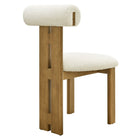 Modway Torian Boucle Fabric Dining Chair Set of 2
