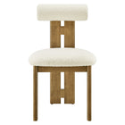 Modway Torian Boucle Fabric Dining Chair Set of 2