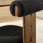 Modway Torian Boucle Fabric Dining Chair Set of 2