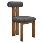 Modway Torian Boucle Fabric Dining Chair Set of 2