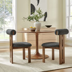 Modway Torian Boucle Fabric Dining Chair Set of 2