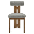 Modway Torian Boucle Fabric Dining Chair Set of 2