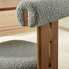 Modway Torian Boucle Fabric Dining Chair Set of 2