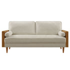 Modway Kellan Heathered Fabric Upholstered Sofa