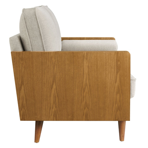 Modway Kellan Heathered Weave Fabric Loveseat  