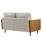 Modway Kellan Heathered Weave Fabric Loveseat