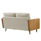 Modway Kellan Heathered Weave Fabric Loveseat
