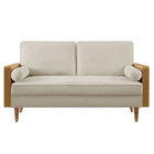 Modway Kellan Heathered Weave Fabric Loveseat