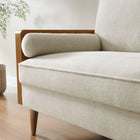 Modway Kellan Heathered Weave Fabric Loveseat