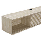 Modway Render 70" Faux Travertine Wall-Mount Media Console TV Stand