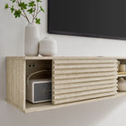 Modway Render 70" Faux Travertine Wall-Mount Media Console TV Stand