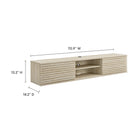 Modway Render 70" Faux Travertine Wall-Mount Media Console TV Stand