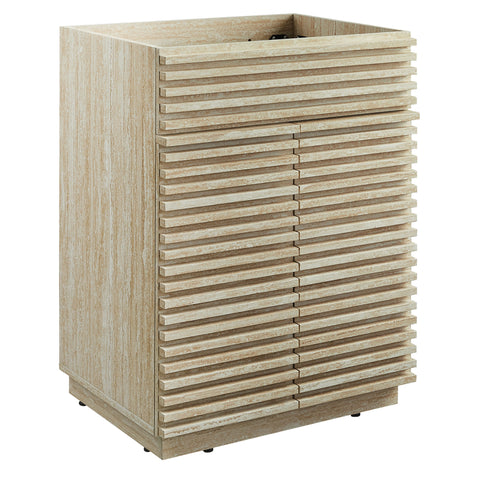 Modway Render 24" Faux Travertine Bathroom Vanity Cabinet (Sink Not Included)  