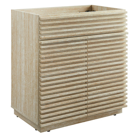Modway Render 30" Faux Travertine Bathroom Vanity Cabinet (Sink Not Included)  