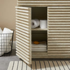 Modway Render 30" Faux Travertine Bathroom Vanity Cabinet (Sink Not Included)