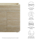 Modway Render 30" Faux Travertine Bathroom Vanity Cabinet (Sink Not Included)