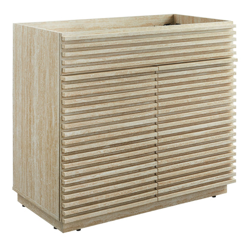 Modway Render 36" Faux Travertine Bathroom Vanity Cabinet (Sink Not Included)  