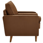 Modway Valour Tufted Vegan Leather Accent Armchair