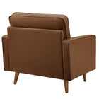 Modway Valour Tufted Vegan Leather Accent Armchair