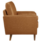 Modway Valour Tufted Vegan Leather Accent Armchair