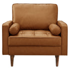 Modway Valour Tufted Vegan Leather Accent Armchair