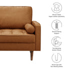 Modway Valour Tufted Vegan Leather Accent Armchair