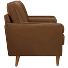 Modway Valour Tufted Vegan Leather Loveseat