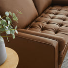 Modway Valour Tufted Vegan Leather Loveseat
