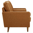 Modway Valour Tufted Vegan Leather Loveseat