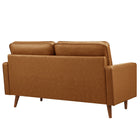 Modway Valour Tufted Vegan Leather Loveseat