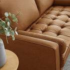 Modway Valour Tufted Vegan Leather Loveseat