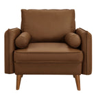Modway Revive Upholstered Vegan Leather Accent Armchair