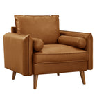 Modway Revive Upholstered Vegan Leather Accent Armchair  
