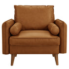 Modway Revive Upholstered Vegan Leather Accent Armchair