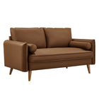 Modway Revive Upholstered Vegan Leather Loveseat  